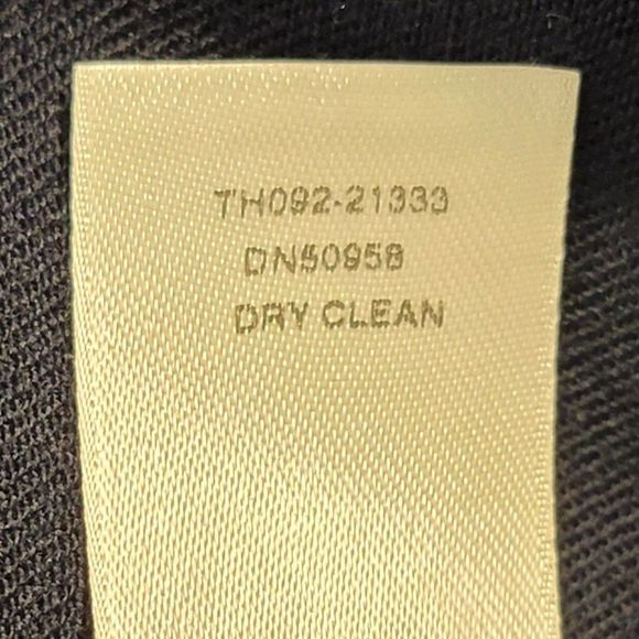 Pendleton Virgin Wool Dress Pants Trousers Women 12 Navy Blue Flat Front Pockets - Picture 10 of 12